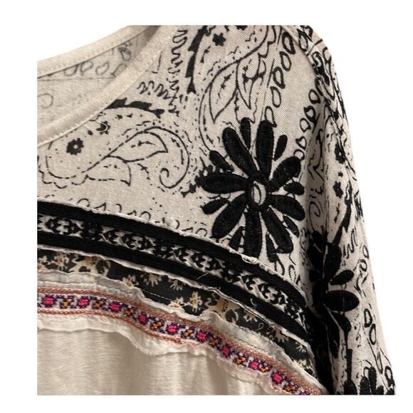 Free People Tripoli Embroidered Tunic Top Women's Size M - Picture 5 of 8